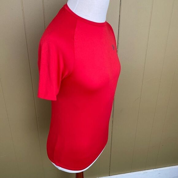 Under Armour the tech tee men M short sleeve Crewneck t-shirt red - Picture 9 of 11